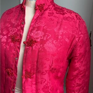 Fuchsia Pink Quilted Chinese Jacket